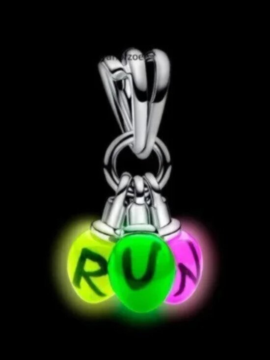 Pandora Stranger Things Glow-in-the-dark Run Dangle Charm - Picture 4 of 8